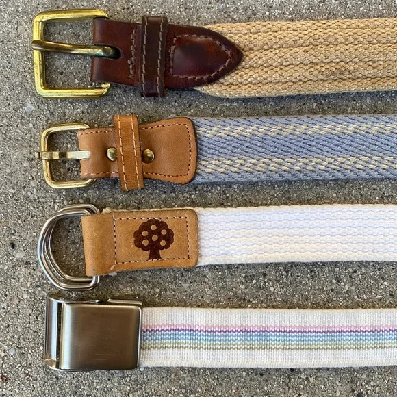 Vintage | Accessories | Vintage Canvas Woven Belt Bundle Lot  display picture 2